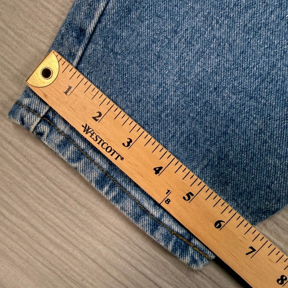 VTG 90s Faded Glory High Waisted Mom Jeans Sz 12 S Reverse Fit Tapered 27x27 - Picture 8 of 10
